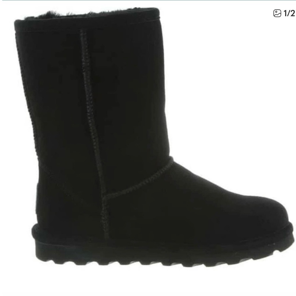 Bearpaw Elle Short Boot In Black Sz 10
